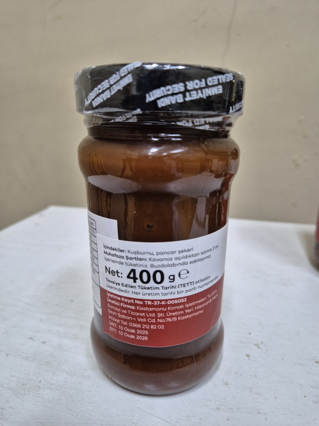Kuşburnu marmelatı 400 Gr net