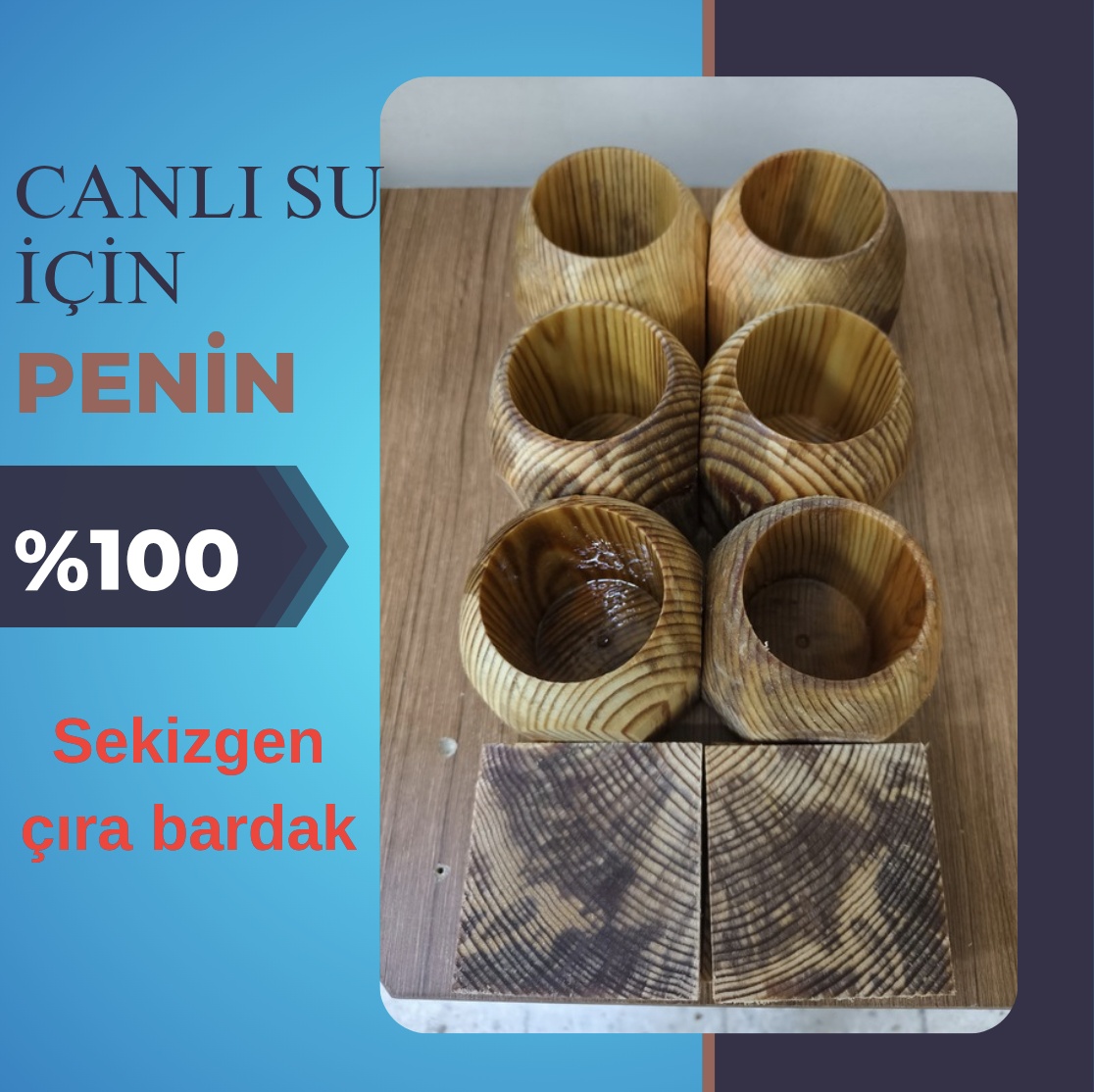 Sekizgen çıra bardak 