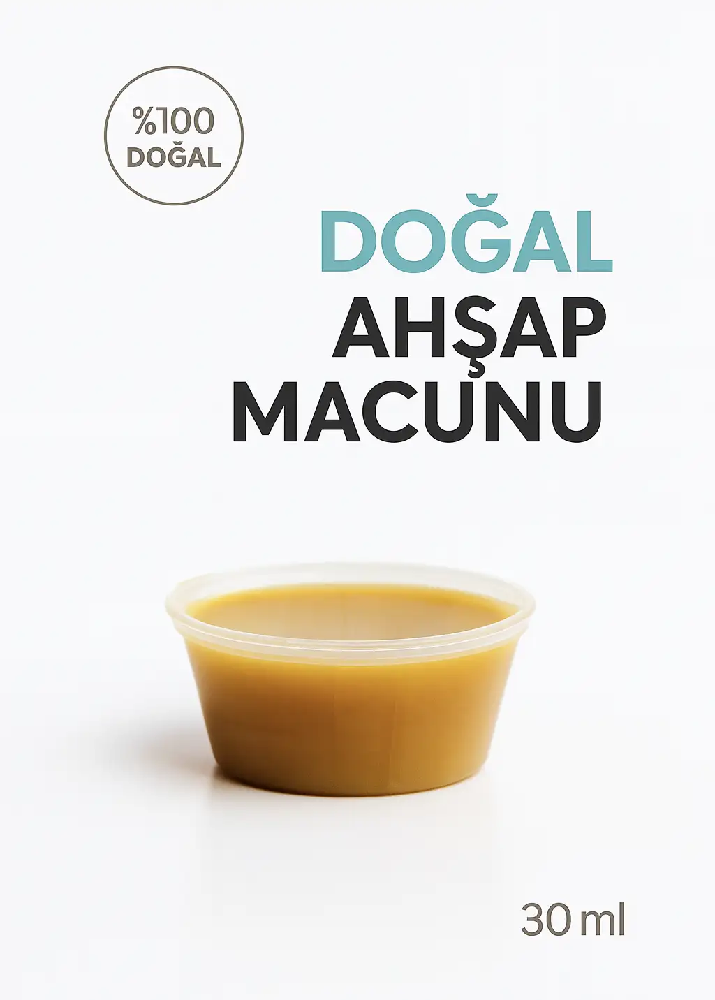 DOĞAL AHŞAP MACUNU 30 ml