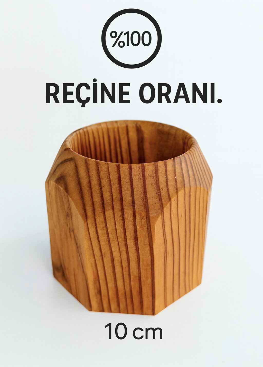 Sekizgen çıra bardak 