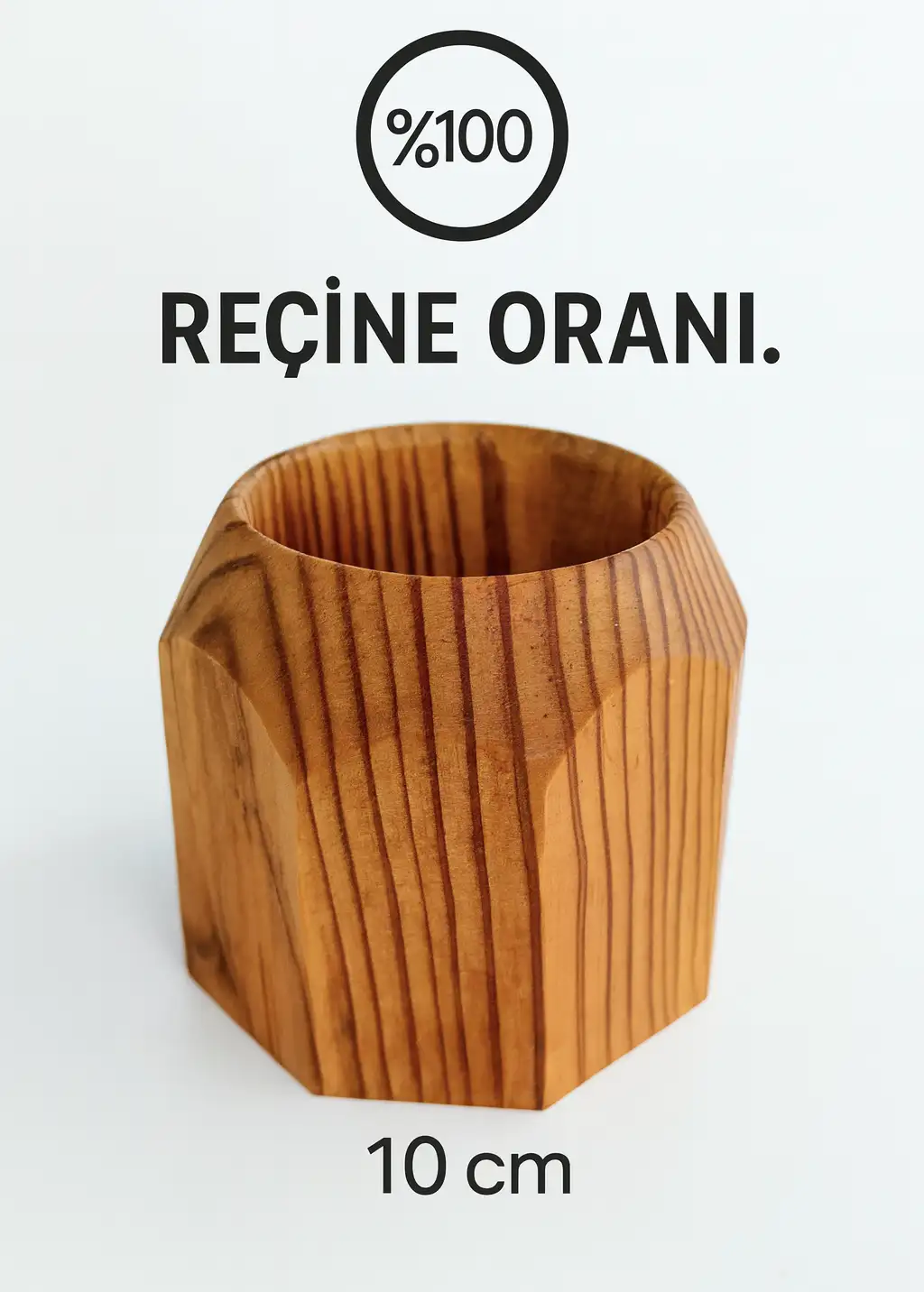 Sekizgen çıra bardak 